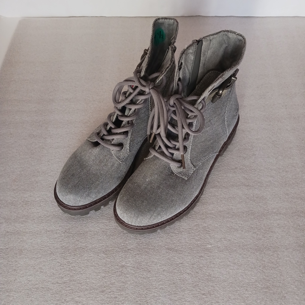 Blowfish Charcoal Lace-Up Men's Boots - Picture 3 of 5